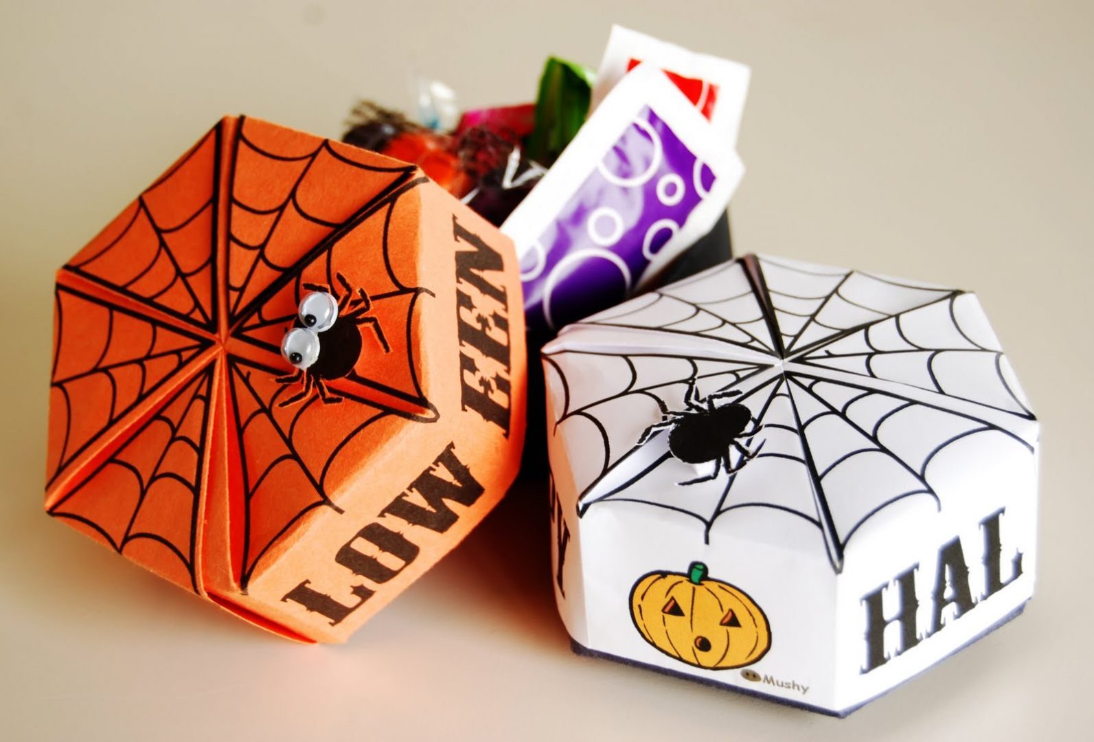 Cajas de papel de Halloween